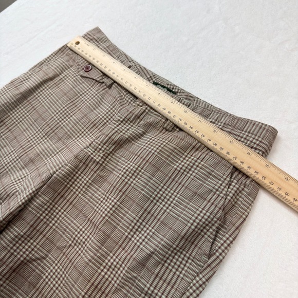 Eddie Bauer Mercer Fit Shorts Women 2 Brown Plaid 100% Cotton Excellent WPL 9647 - Picture 10 of 11